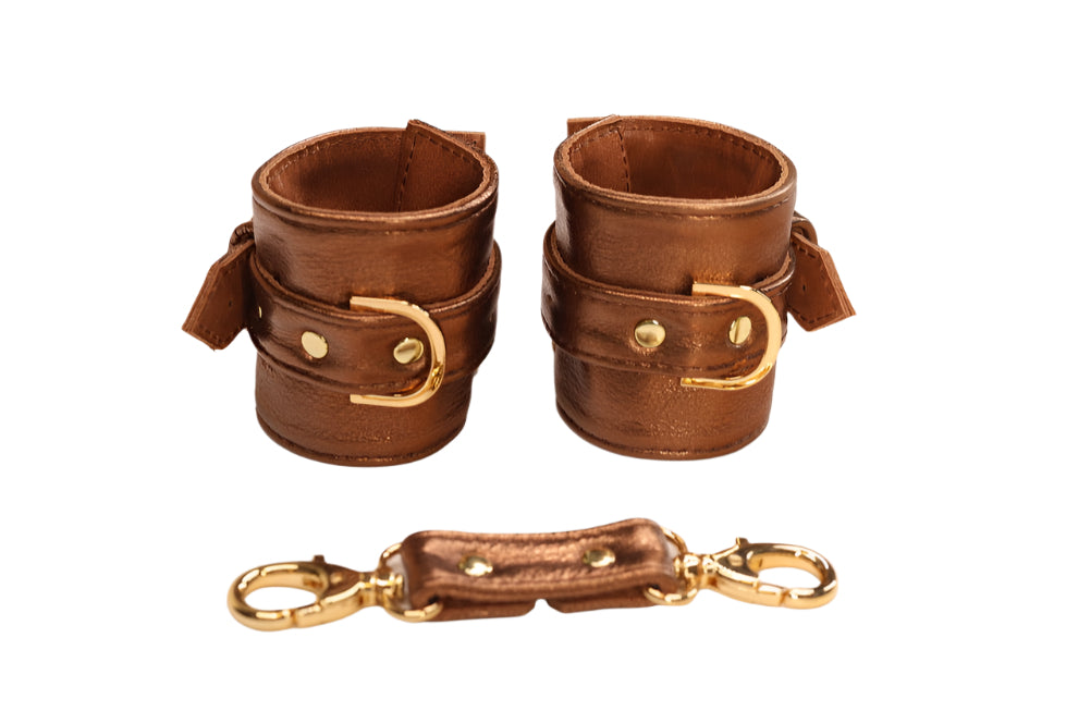 Metallic Copper and Gold Cuff Set