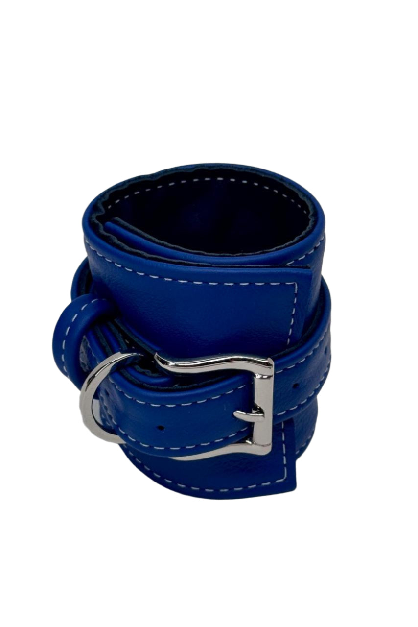 Dark Blue and Silver Cuff Set