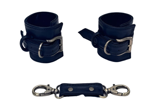 Black and Antique Brass Cuff Set