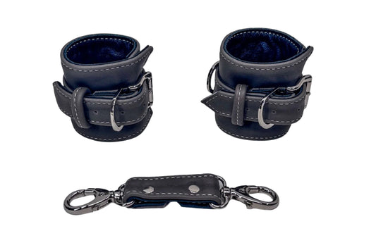 Grey and Silver Cuff Set